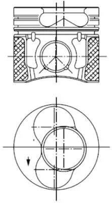 Pistão KOLBENSCHMIDT 99851600