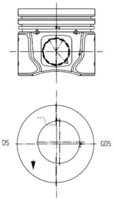 Pistão KOLBENSCHMIDT 99963600