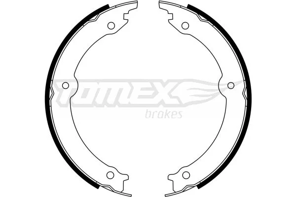 Conjunto de sapatas de travão, travão de estacionamento TOMEX Brakes TX 23-33