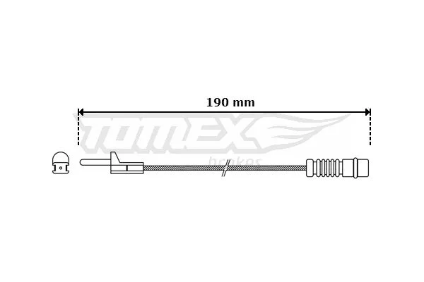 Contato de aviso, desgaste das pastilhas de travão TOMEX Brakes TX 30-09