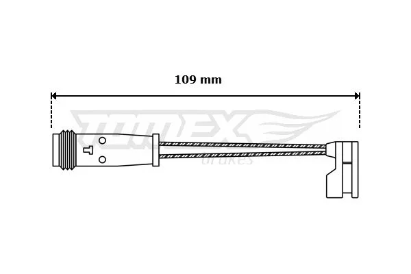 Contato de aviso, desgaste das pastilhas de travão TOMEX Brakes TX 30-55
