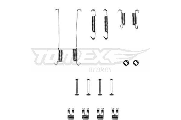 Kit de acessórios, sapatas de travão TOMEX Brakes TX 40-22