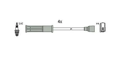 Ignition Cable Kit HITACHI 134516