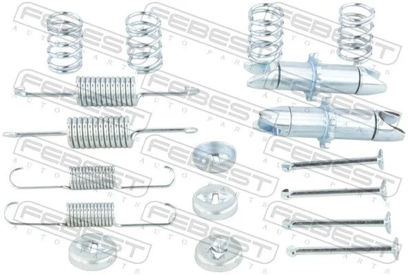 Kit de acessórios, sapatas do travão de estacionamento FEBEST 0104-GRJ200R-KIT