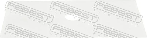 Placa de desgaste, folha de mola FEBEST 0199-LSSGUN126