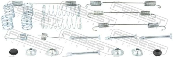 Kit de acessórios, sapatas do travão de estacionamento FEBEST 0204-D10R-KIT