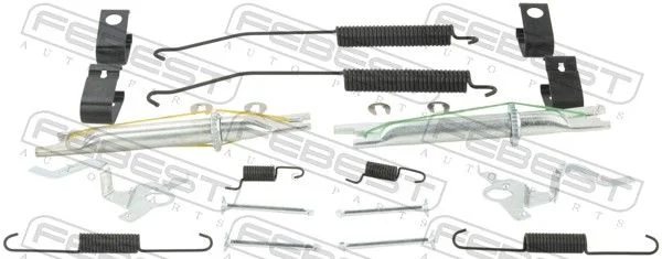 Kit de acessórios, sapatas do travão de estacionamento FEBEST 0204-D40MR-KIT
