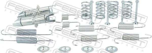 Kit de acessórios, sapatas do travão de estacionamento FEBEST 1004-J200R-KIT