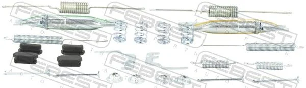 Kit de acessórios, sapatas do travão de estacionamento FEBEST 2304-2H0R-KIT
