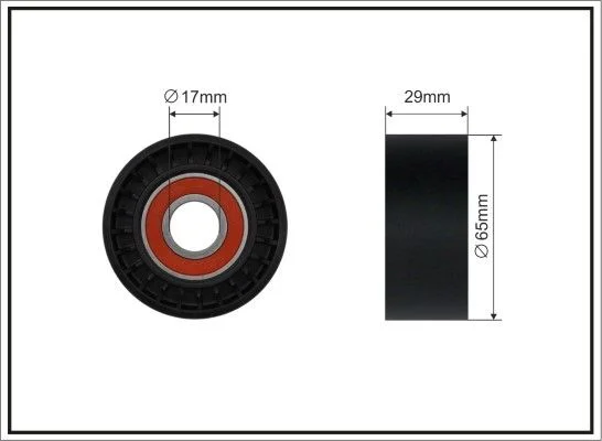 Tensioner Pulley, V-ribbed belt CAFFARO 13-94