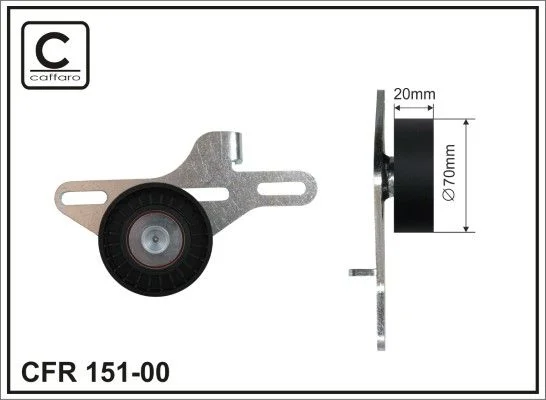 Belt Tensioner, V-ribbed belt CAFFARO 151-00