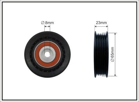 Deflection/Guide Pulley, V-ribbed belt CAFFARO 290-109
