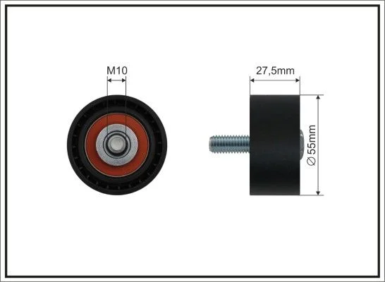Deflection Pulley/Guide Pulley, timing belt CAFFARO 320-99