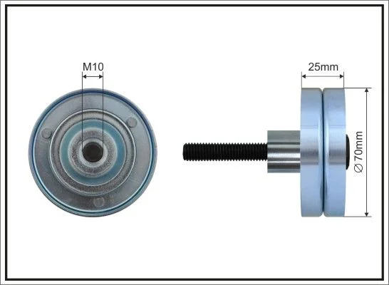 Deflection/Guide Pulley, V-ribbed belt CAFFARO 359-55