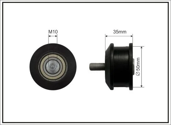 Deflection Pulley/Guide Pulley, timing belt CAFFARO 447-99