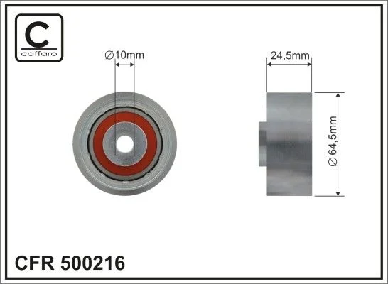 Polia de Desvio/Guia, correia distribuição CAFFARO 500216