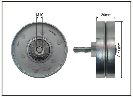Deflection/Guide Pulley, V-ribbed belt CAFFARO 500269