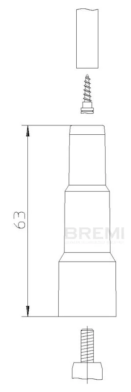 Plugue, vela de ignição BREMI 10229N1