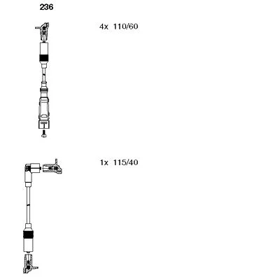 Ignition Cable Kit BREMI 236