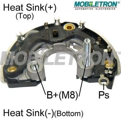 Rectifier, alternator MOBILETRON RB-168H