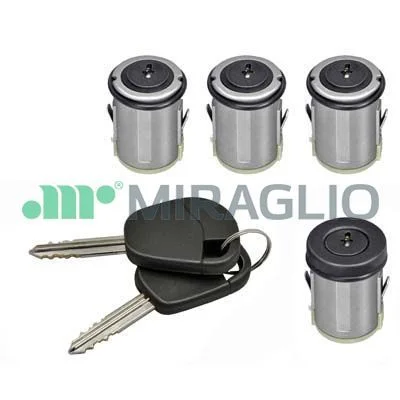 Kit de cilindro de fechadura MIRAGLIO 80/1221