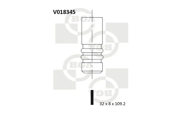 Válvula de escape BGA V018345