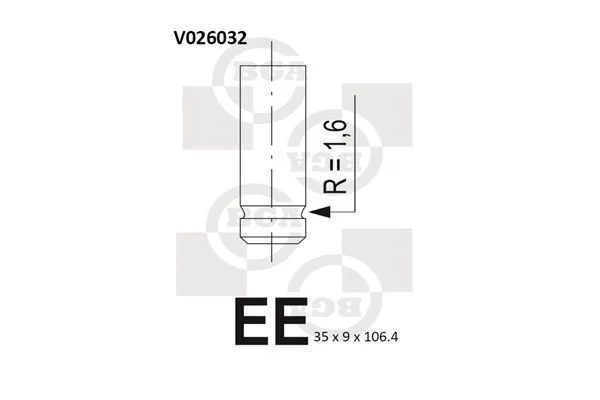 Válvula de escape BGA V026032