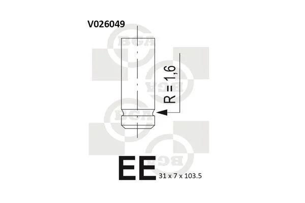 Válvula de escape BGA V026049