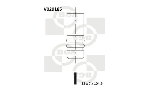 Válvula de admissão BGA V029185
