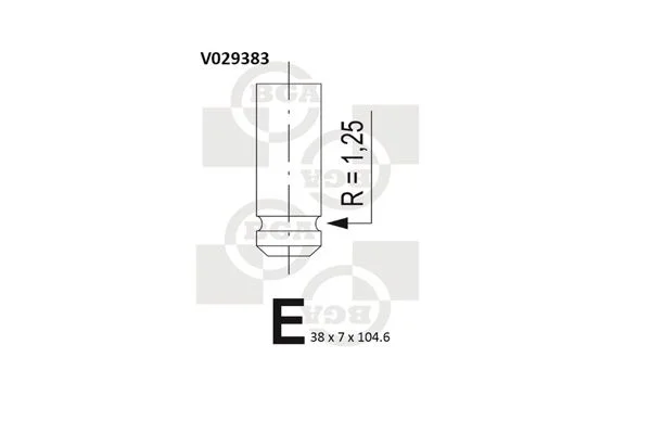 Intake Valve BGA V029383