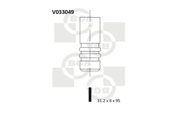Exhaust Valve BGA V033049