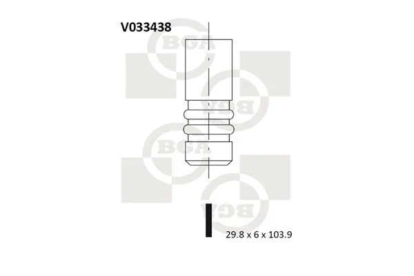 Válvula de escape BGA V033438
