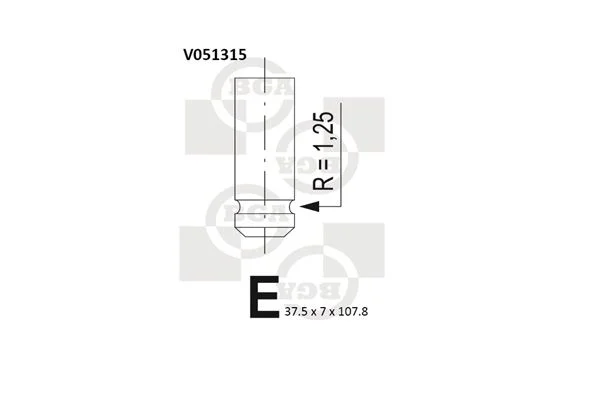 Intake Valve BGA V051315