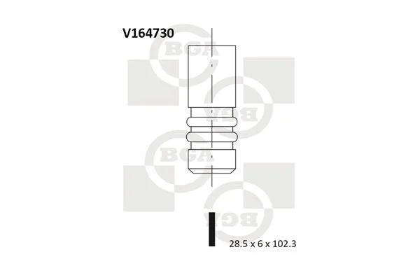Válvula de admissão BGA V164730