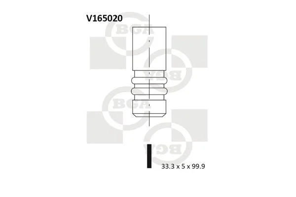 Intake Valve BGA V165020