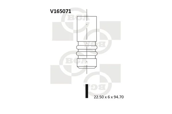 Válvula de escape BGA V165071