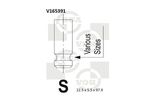 Válvula de escape BGA V165391