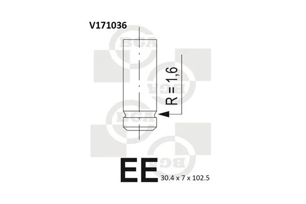 Intake Valve BGA V171036