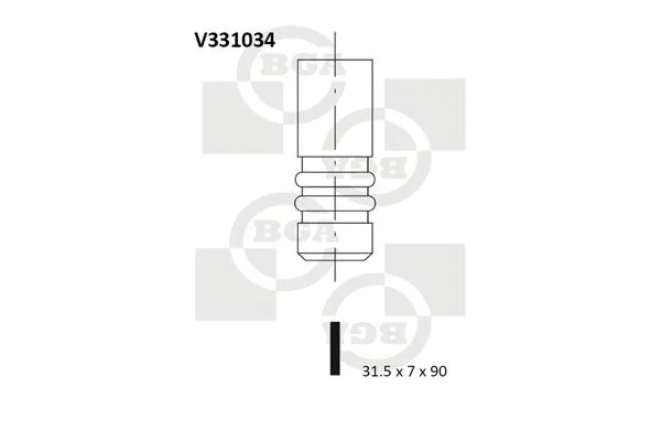 Válvula de escape BGA V331034