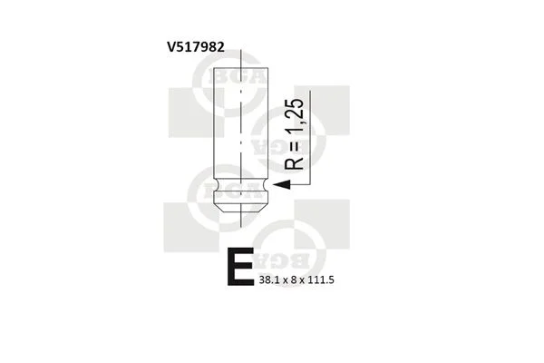 Intake Valve BGA V517982