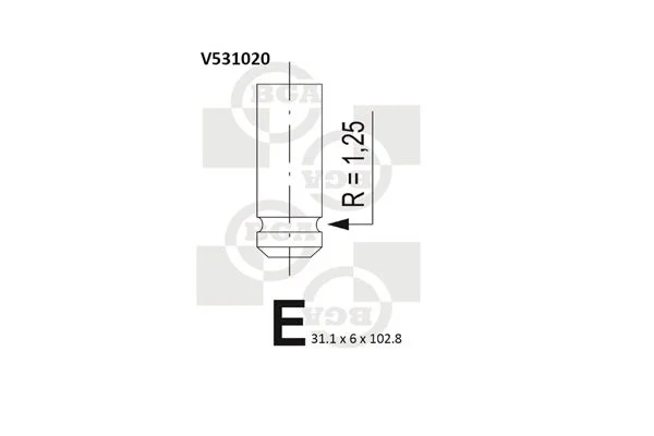 Válvula de escape BGA V531020