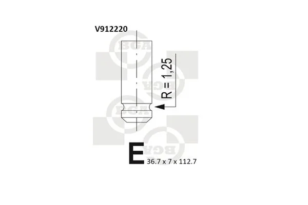 Intake Valve BGA V912220