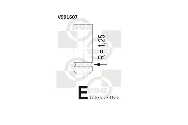 Intake Valve BGA V991607