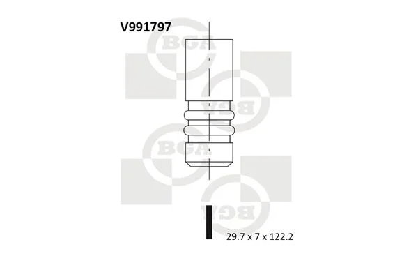Válvula de admissão BGA V991797