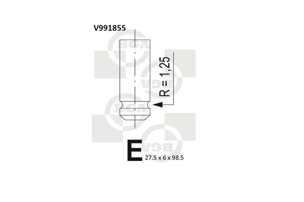 Intake Valve BGA V991855