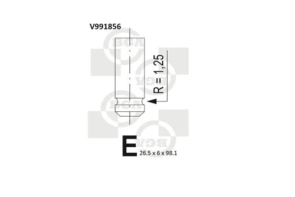Exhaust Valve BGA V991856