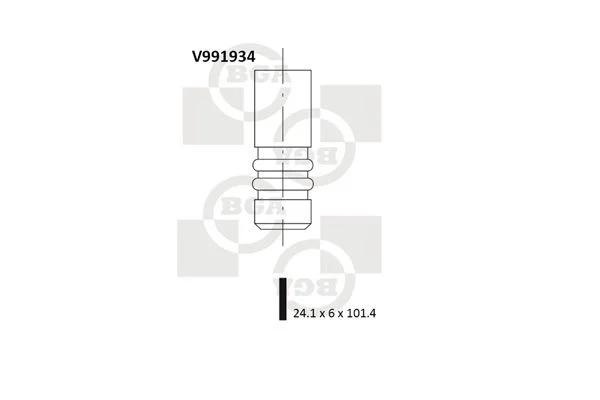 Válvula de escape BGA V991934