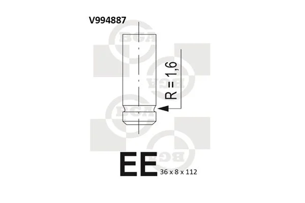 Exhaust Valve BGA V994887