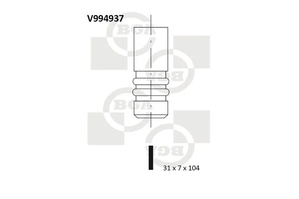 Intake Valve BGA V994937