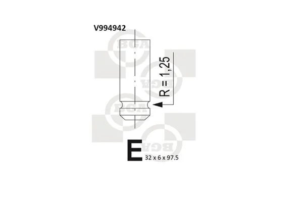 Válvula de escape BGA V994942